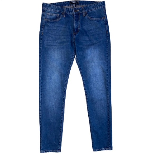 Forever 21 Men’s Blue Skinny Jeans Size 33 - Picture 3 of 7